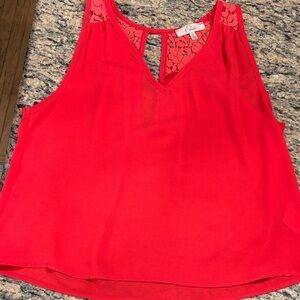 Elodie Vibrant Red Sleeveless Blouse